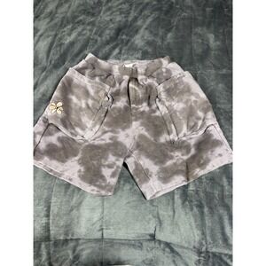 Perks and Mini PAM Tie Dye Sweat Shorts Purple Grey Multi Pocket Womens Small